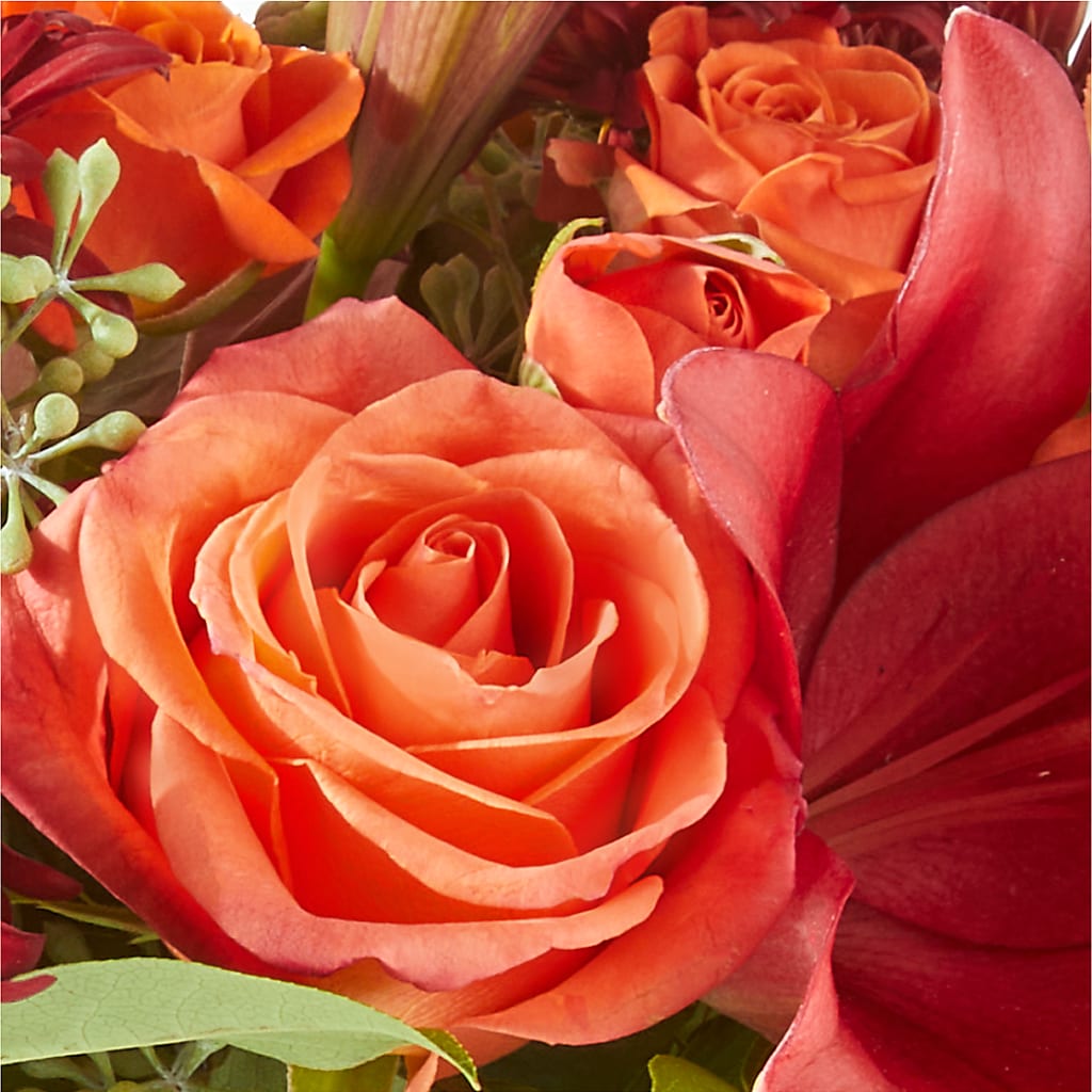 Crimson Leaves Bouquet – HELEN'S FLORAL SHOPPE, Phillipsburg NJ