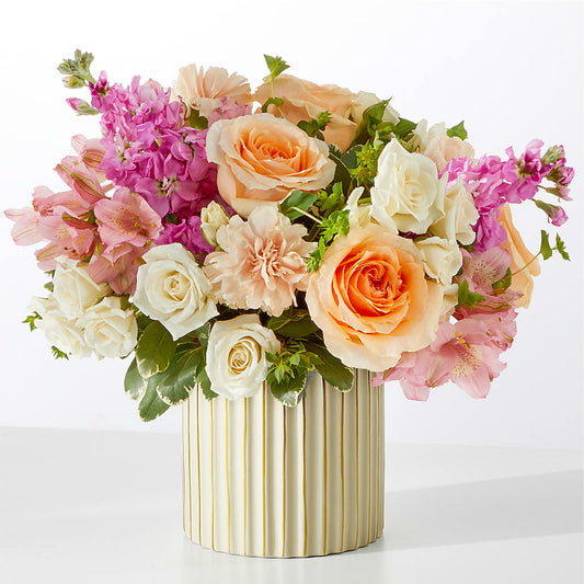 Paradise Bouquet with Ivory Vase – HELEN'S FLORAL SHOPPE, Phillipsburg NJ