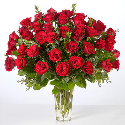 Forever Yours Fifty Stem Red Rose Bouquet – HELEN'S FLORAL SHOPPE, Phillipsburg NJ