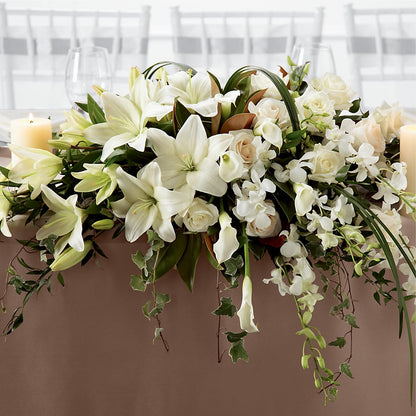 White Linen Arrangement – HELEN'S FLORAL SHOPPE, Phillipsburg NJ