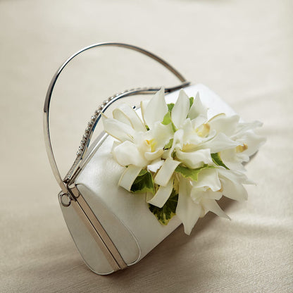 White Purse Decor – HELEN'S FLORAL SHOPPE, Phillipsburg NJ