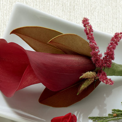 Red Calla Boutonniere – HELEN'S FLORAL SHOPPE, Phillipsburg NJ