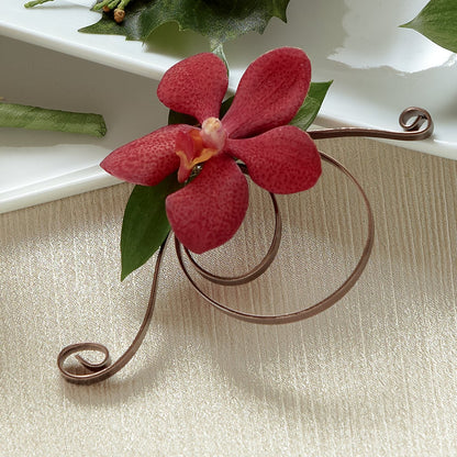 Red Mokara Boutonniere – HELEN'S FLORAL SHOPPE, Phillipsburg NJ