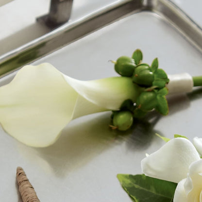 White Calla Boutonniere – HELEN'S FLORAL SHOPPE, Phillipsburg NJ
